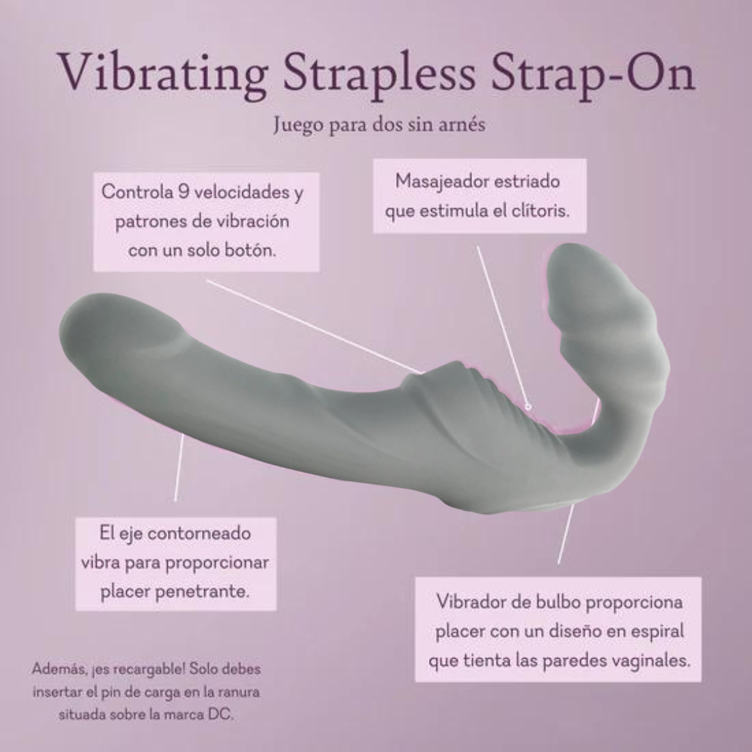 Vibrating Strapless Strap-On Combo