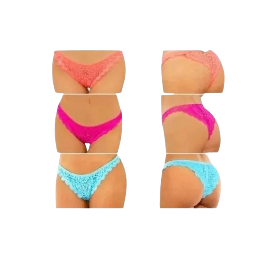 Naughty Neons Brazilian Panty Set