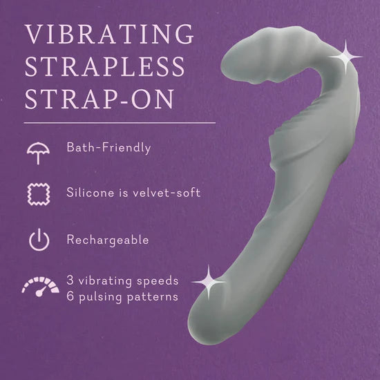 Vibrating Strapless Strap-On Combo