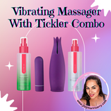 Vibrating Massager with Petal Ticklers Combo