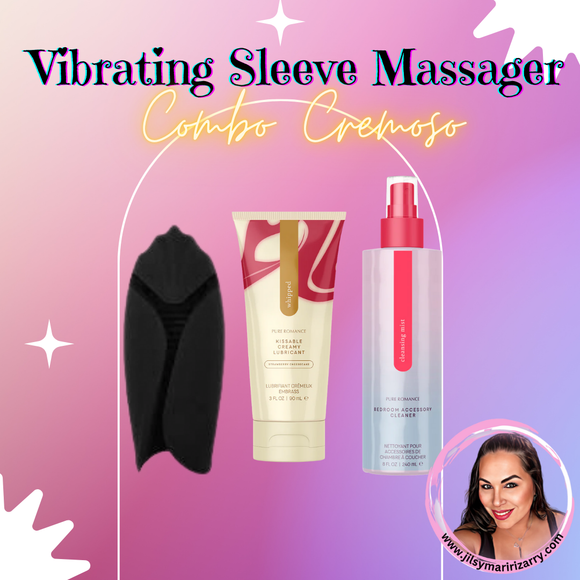 Vibrating Sleeve Massager Cremoso