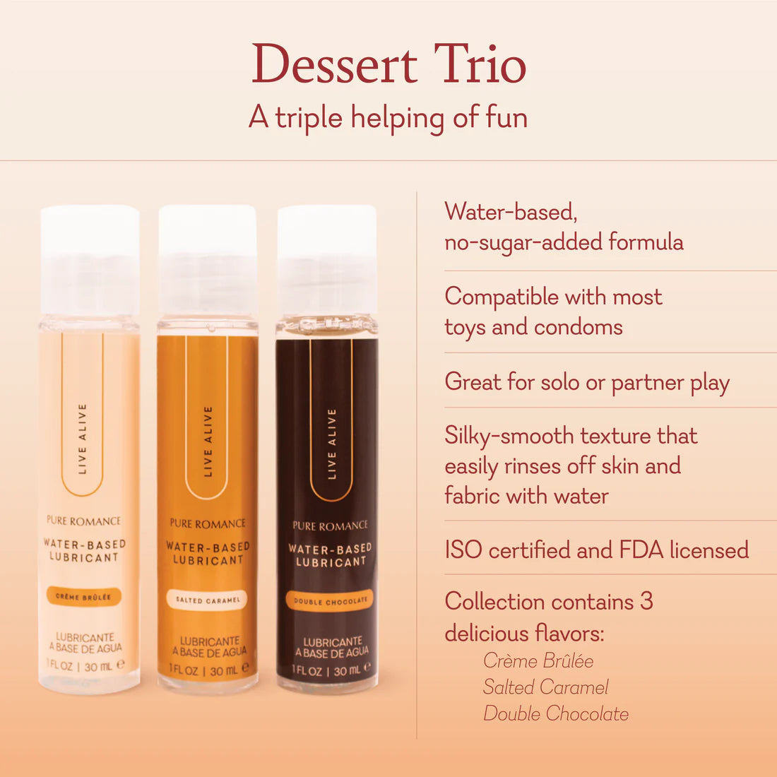 Dessert Trio Lubricant Sale