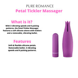 Vibrating Massager with Petal Ticklers Combo