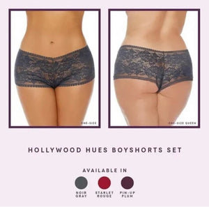 Hollywood Hues Boy Short Panty Set