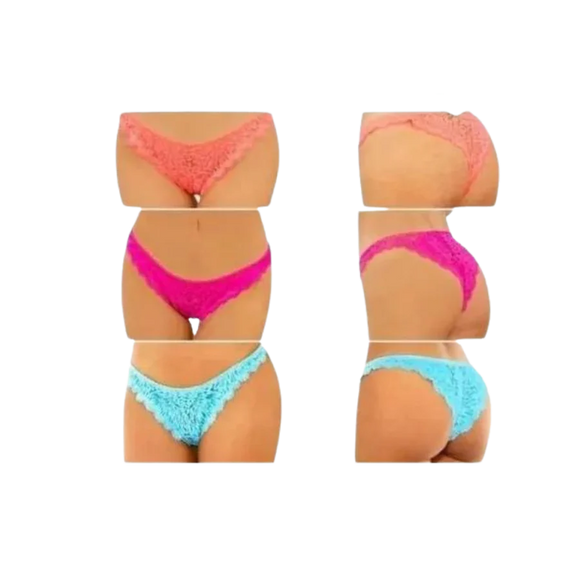 Naughty Neons Brazilian Panty Set